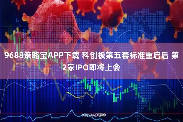 9688策略宝APP下载 科创板第五套标准重启后 第2家IPO即将上会